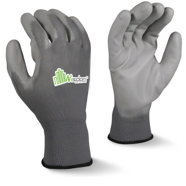 Gray Polyurethane(PU) Coated Gloves WS-502